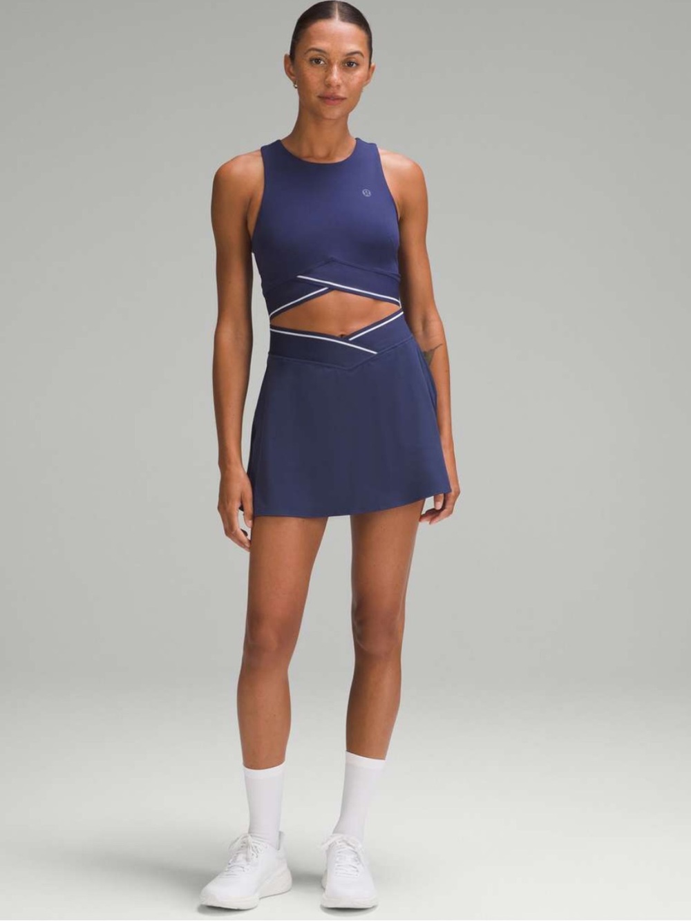 Lululemon 2 Piece Crop Top And V-Waist Tennis Skirt